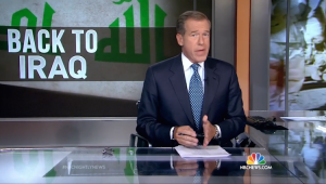Brian Williams anchors an evening broadcast of the NBC "Nightly News." [Photo: NBC News]