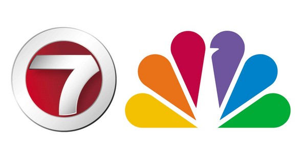 The logos of WHDH-TV Channel 7 and NBC Network.