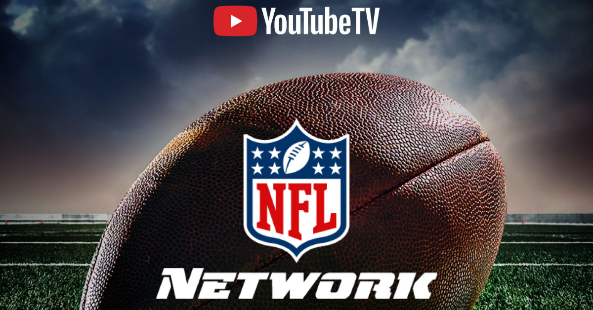 A press image supplied by Google's YouTube TV announcing the availability of the NFL Network on the streaming TV service. 