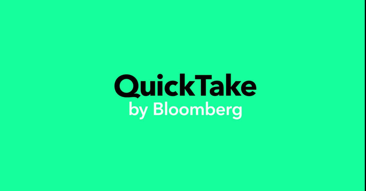 The logo for Bloomberg's Quicktake streaming television channel. (Image: Bloomberg LP/Graphic: The Desk)