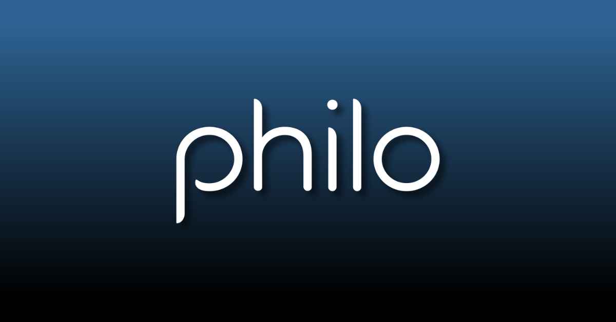 The logo of streaming television service Philo.