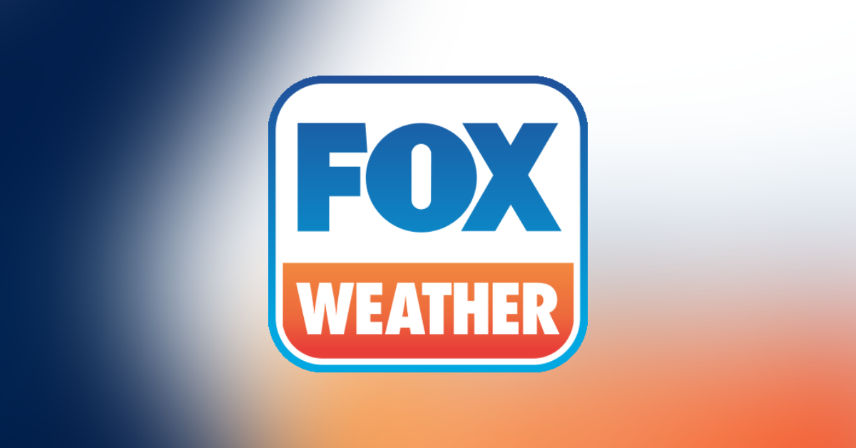 The logo of streaming weather service Fox Weather.