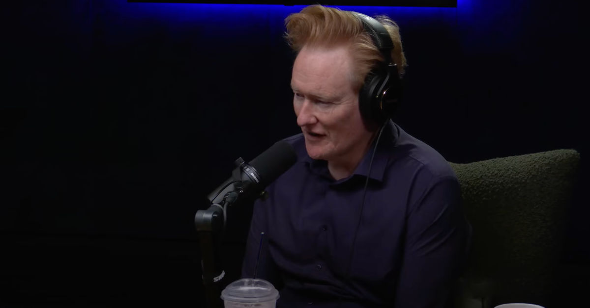 Talk show host and podcaster Conan O'Brien appears in an undated image.