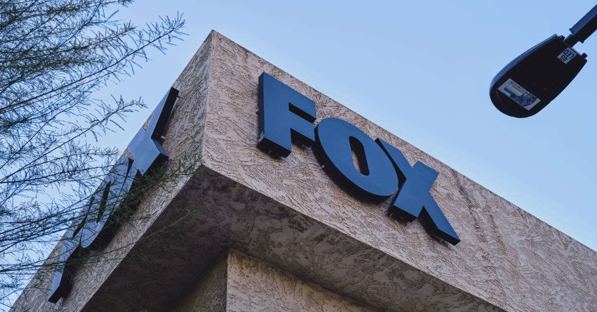 The Fox Broadcasting logo appears on a building in Phoenix, Arizona in an undated image posted to Flickr and licensed through Creative Commons