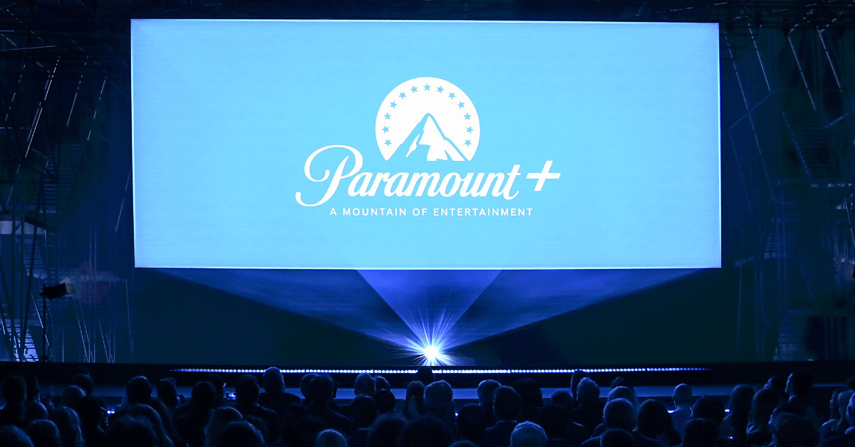 The logo of Paramount Global's streaming service Paramount Plus appears in an undated handout graphic.