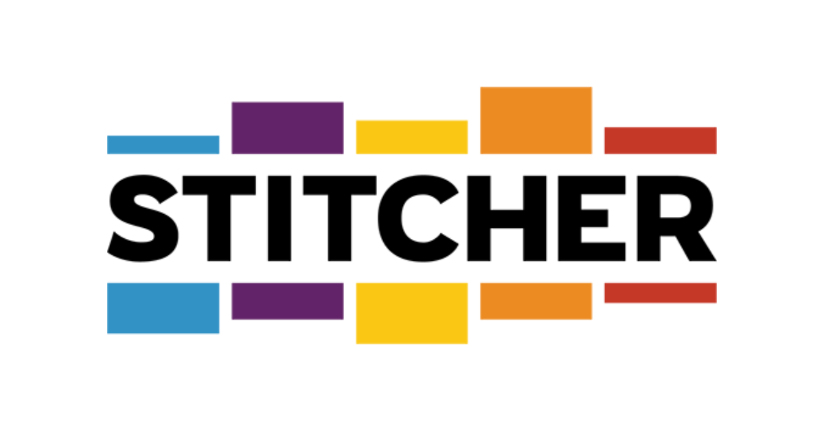 The logo for podcast platform Stitcher.