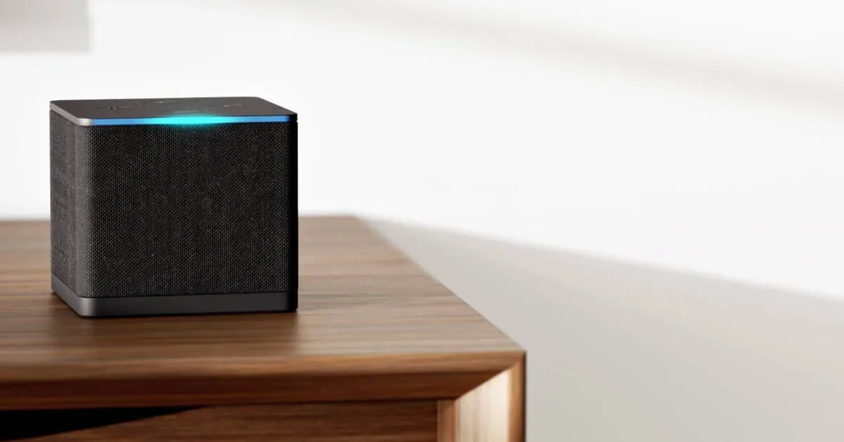 The next-generation Amazon Fire TV Cube is seen in an undated handout image.