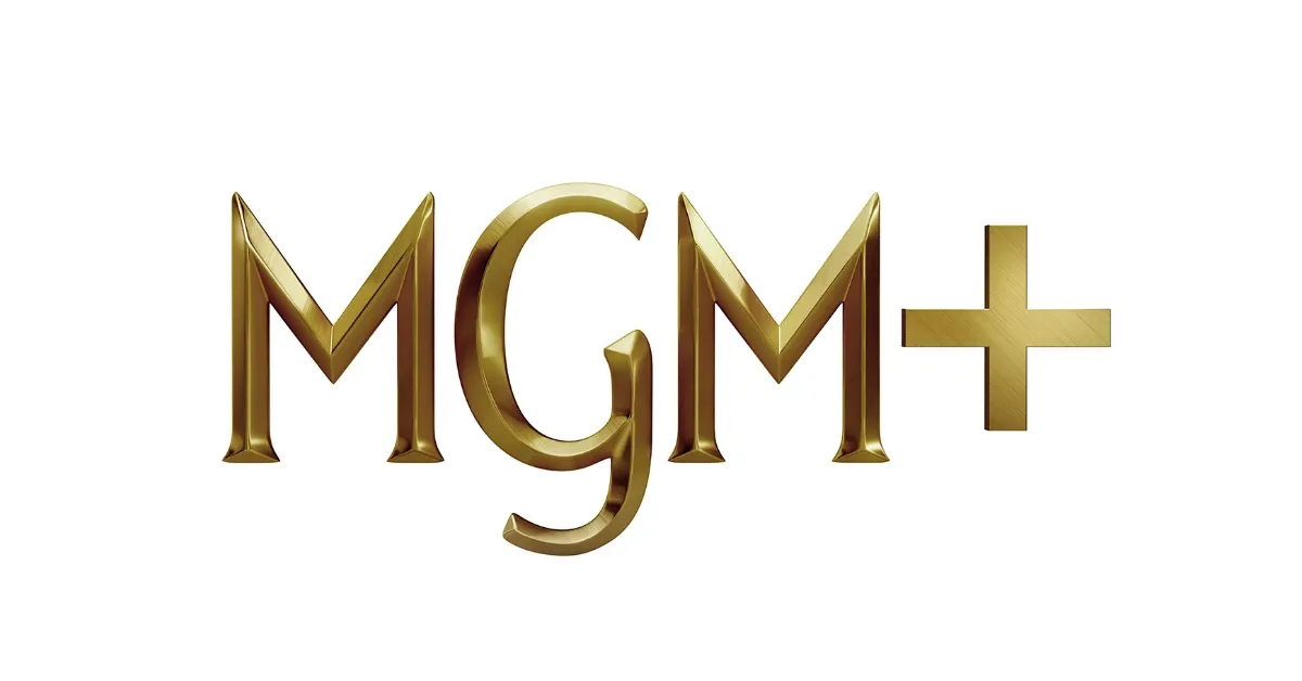 The new logo of MGM Plus, the premium movie network and streaming service formerly known as Epix.