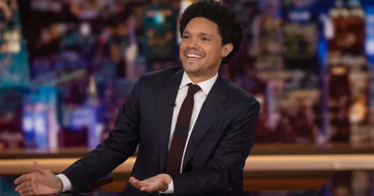 Comedian Trevor Noah hosts an episode of Comedy Central's "The Daily Show."