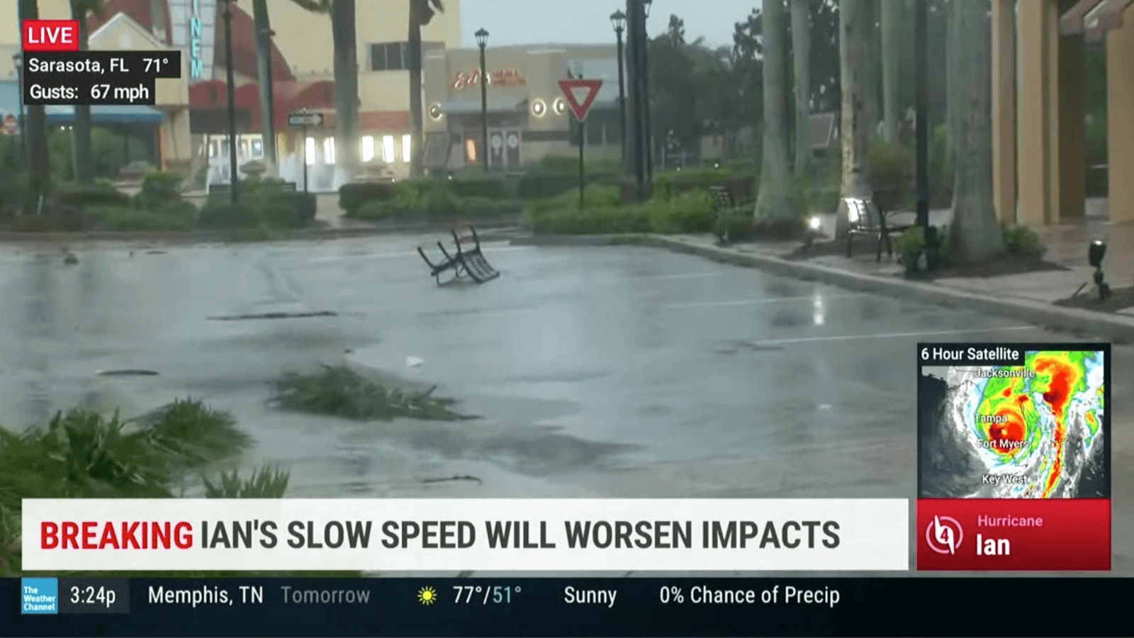 The Weather Channel's coverage of Hurricane Ian.