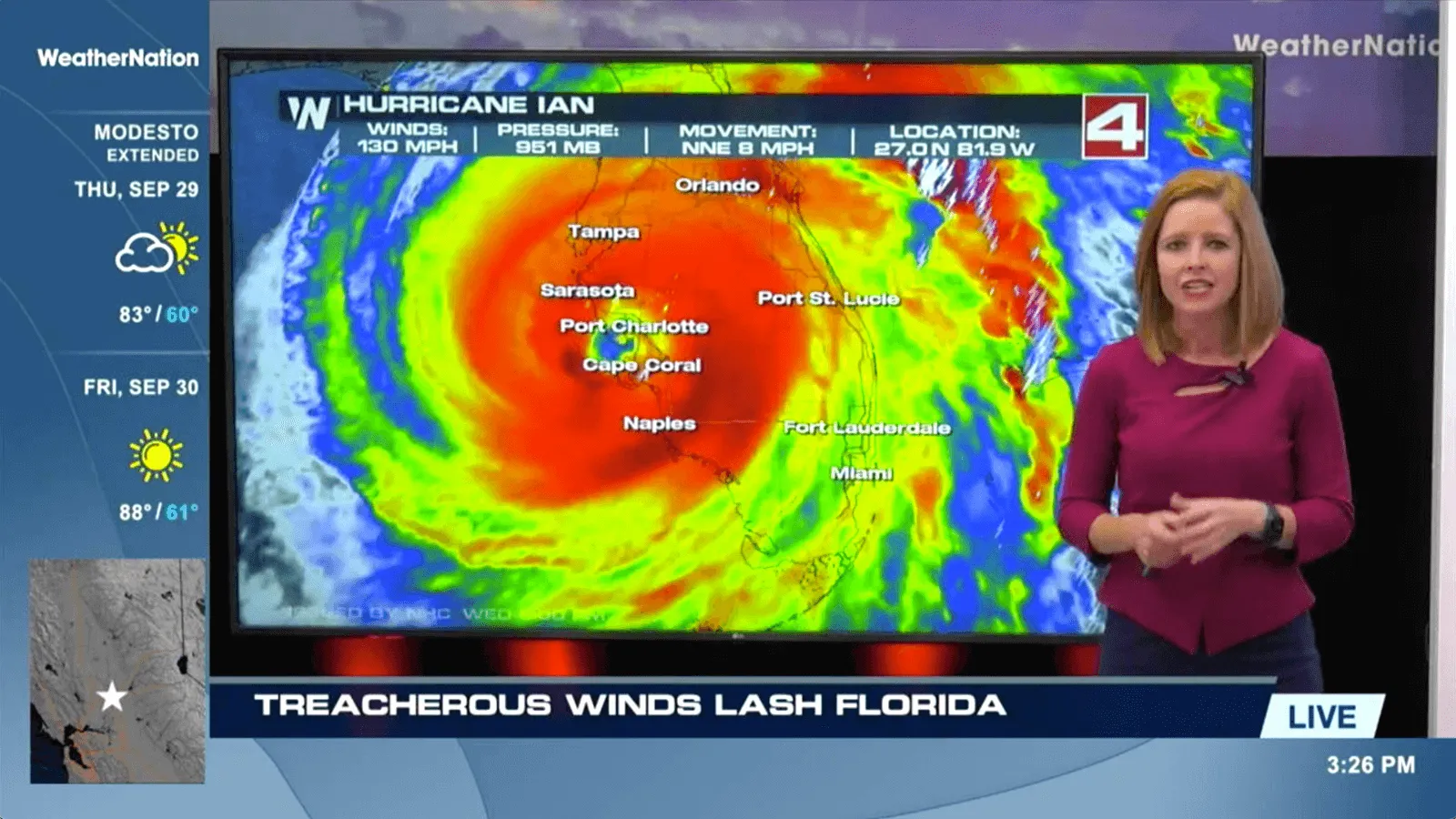 WeatherNation's coverage of Hurricane Ian.