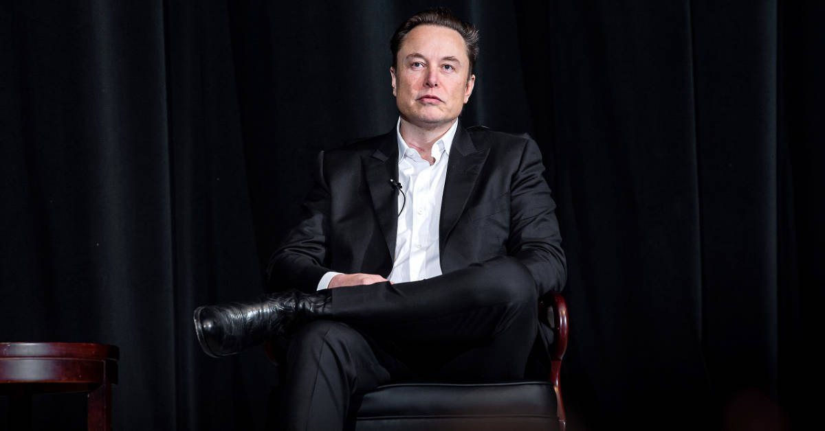 Elon Musk, the chief executive of Tesla, appears at a U.S. Air Force event in Colorado Springs, Colorado on April 7, 2022.