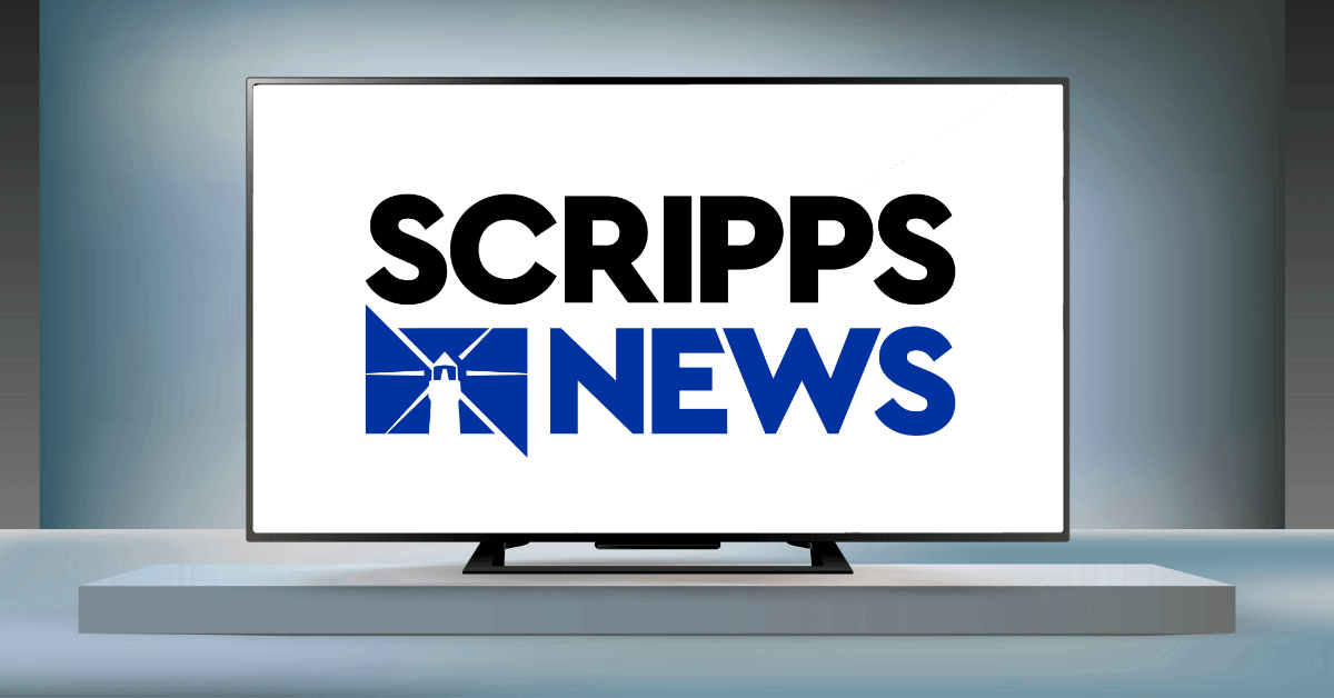 The logo for Scripps News, the national channel replacing Newsy in January 2023.