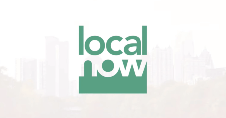 The logo of Allen Media Group's streaming television service Local Now.