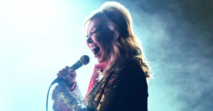 A promotional image for Roseanne Barr's stand-up special "Cancel This!" streaming on Fox Nation.