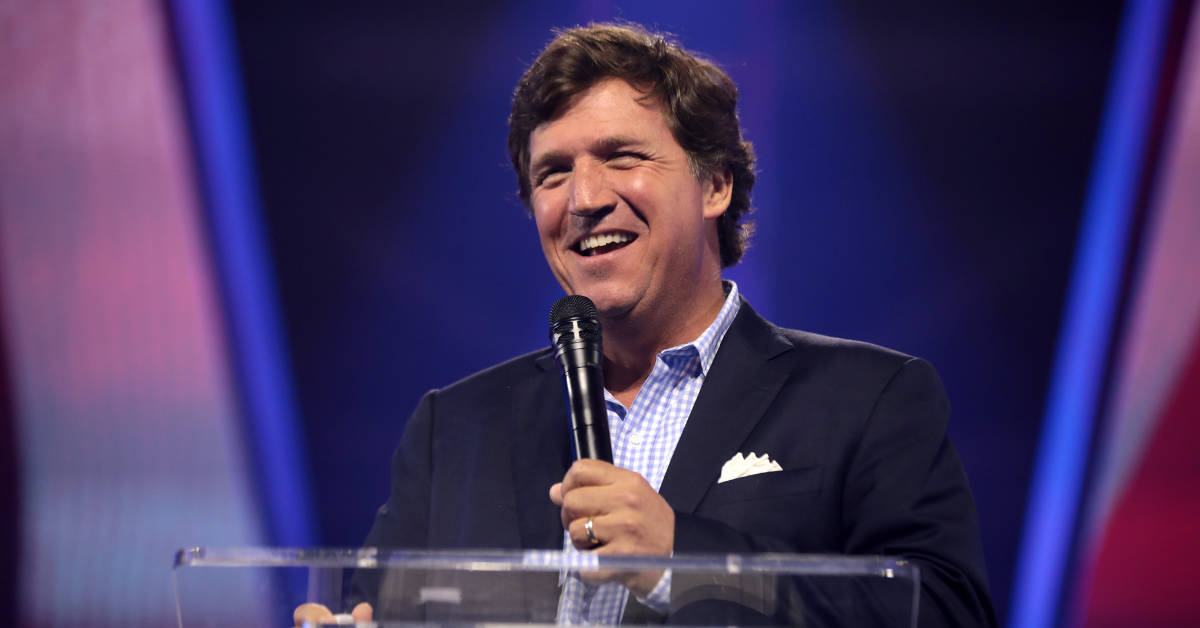 Former Fox News commentator Tucker Carlson appears at an event in 2022. (Photo by Gage Skidmore)