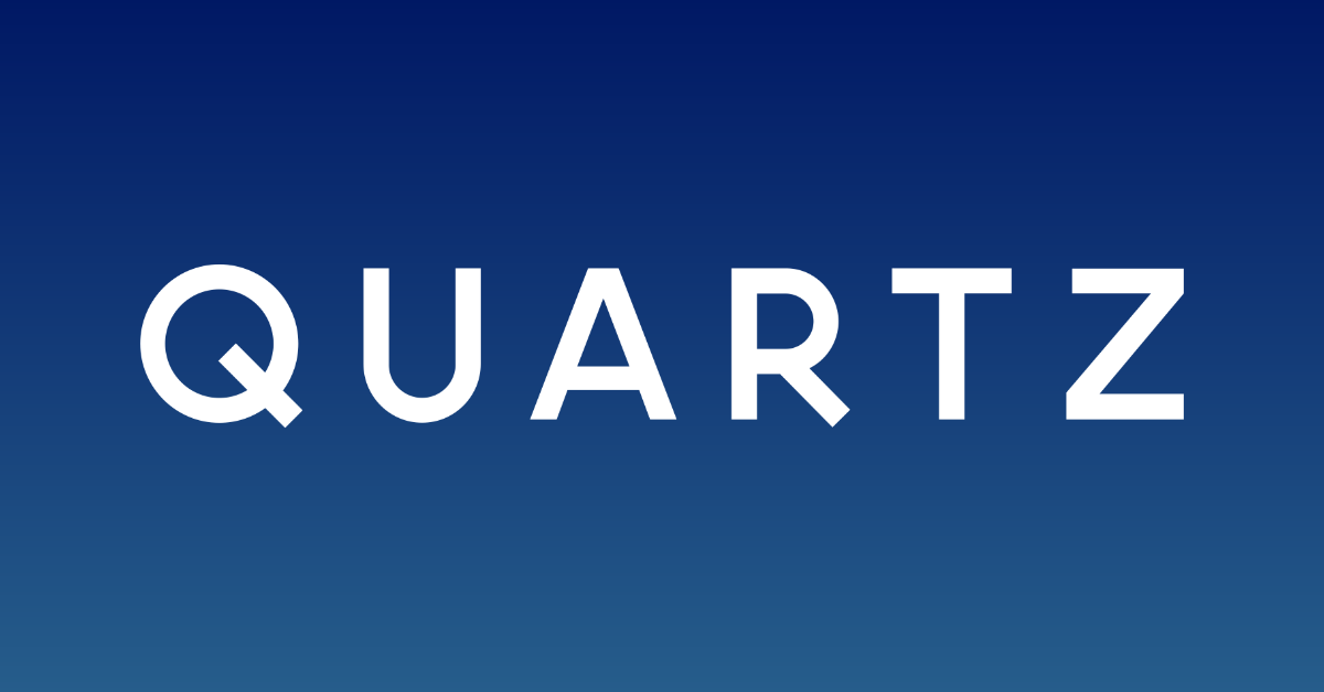 The logo of business publication Quartz. (Graphic by The Desk)