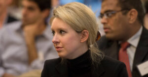 Theranos founder Elizabeth Holmes appears at a Department of Defense event in 2013. (Photo by Glenn Fawcett)
