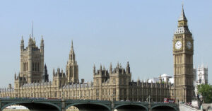 The Houses of Parliament as viewed across the Westminster Bridge in London. (Photo by Adrian Pingstone)