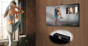 The LG Smart Cam magnetically attaches to its smart TV devices. (Courtesy image)