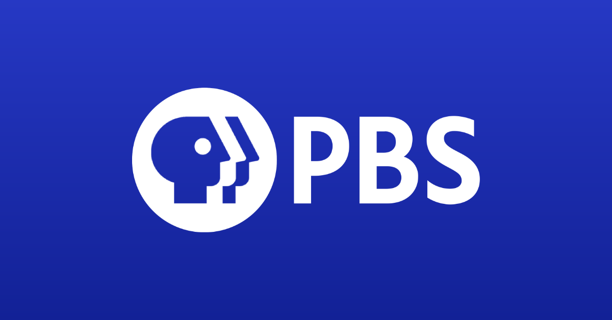 The logo of public media broadcaster PBS. (Logo: PBS/Graphic: The Desk)