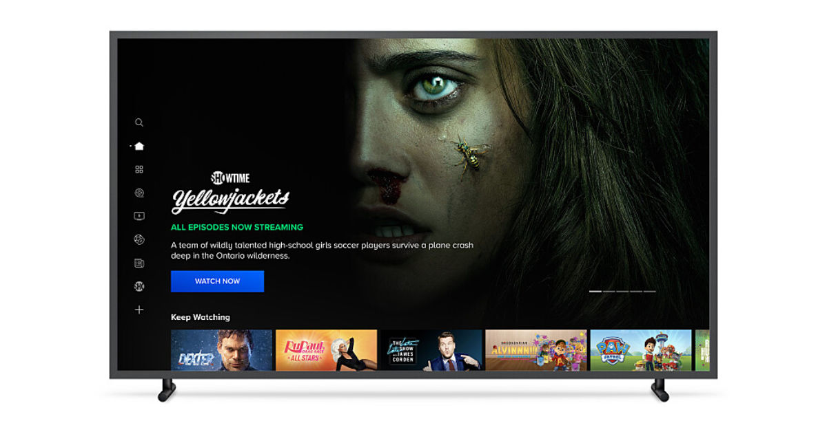 A smart TV running the streaming app Paramount Plus with Showtime. (Courtesy image)