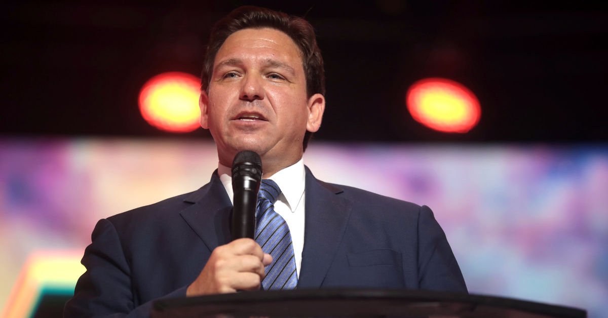Florida Governor Ron DeSantis attends a political rally in 2022. (Photo by Gage Skidmore)
