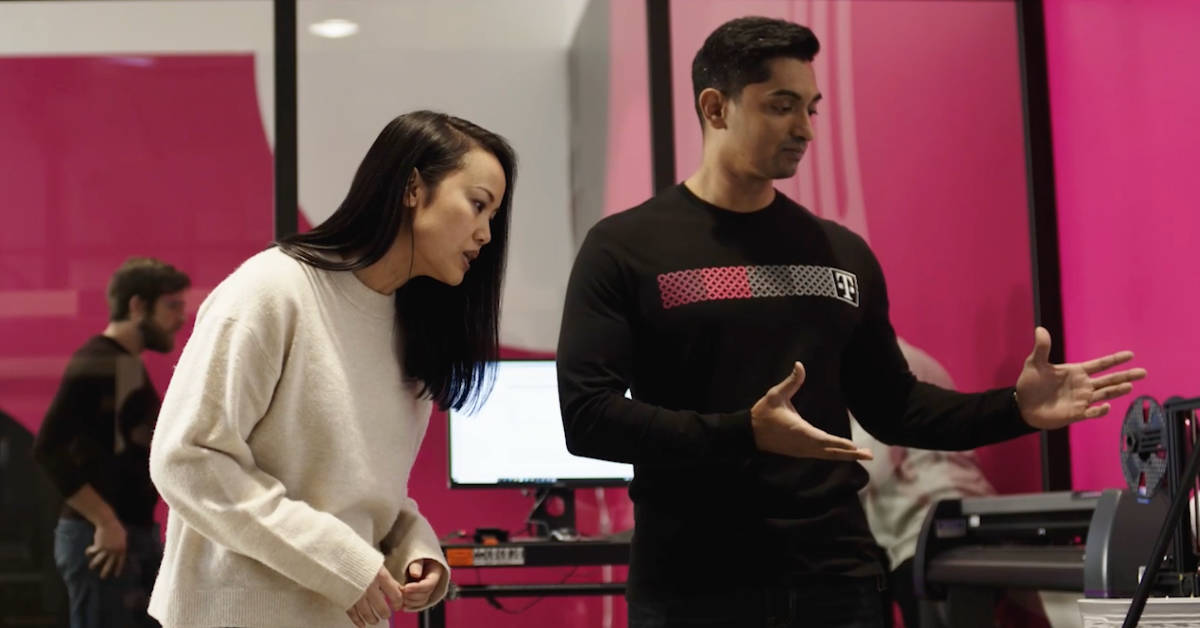 A customer support employee for wireless phone provider T-Mobile. (Courtesy image)