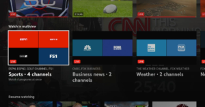 The new YouTube TV multi-view feature allows streamers to watch multiple sports or news channels from a single screen. (Graphic by The Desk)