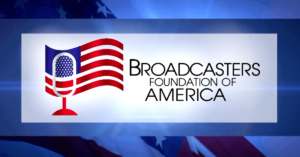 The logo of the Broadcasters Foundation of America. (Courtesy image)