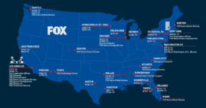 Fox owns nearly 30 local television stations across the country, many of them carrying Fox network programming. (Courtesy image)