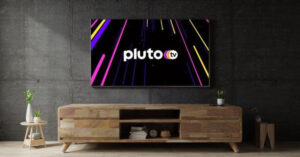 A television set with the Pluto TV streaming app. (Courtesy image)