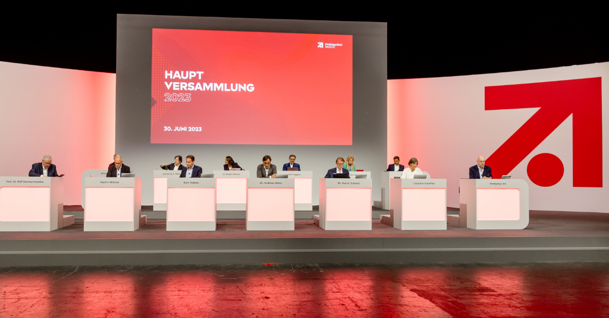 The annual meeting of the supervisory board of German media company ProSieben Sat.1, as assembled in 2023. (Courtesy photo)