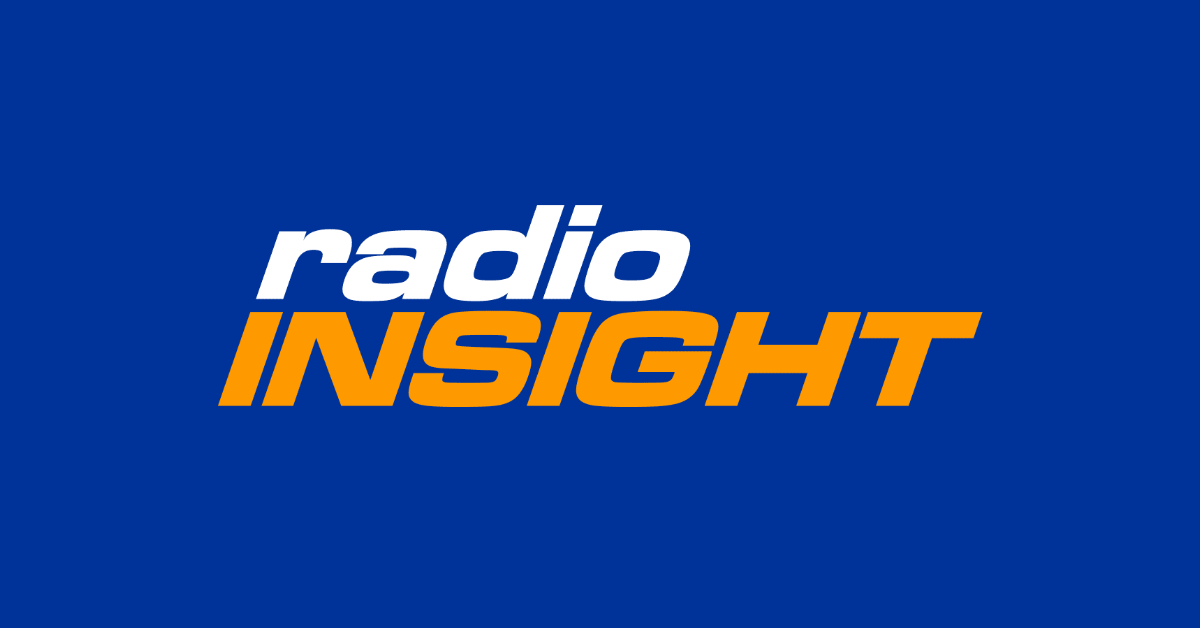The logo of radio industry publication Radio Insight. (Courtesy logo, Graphic by The Desk)