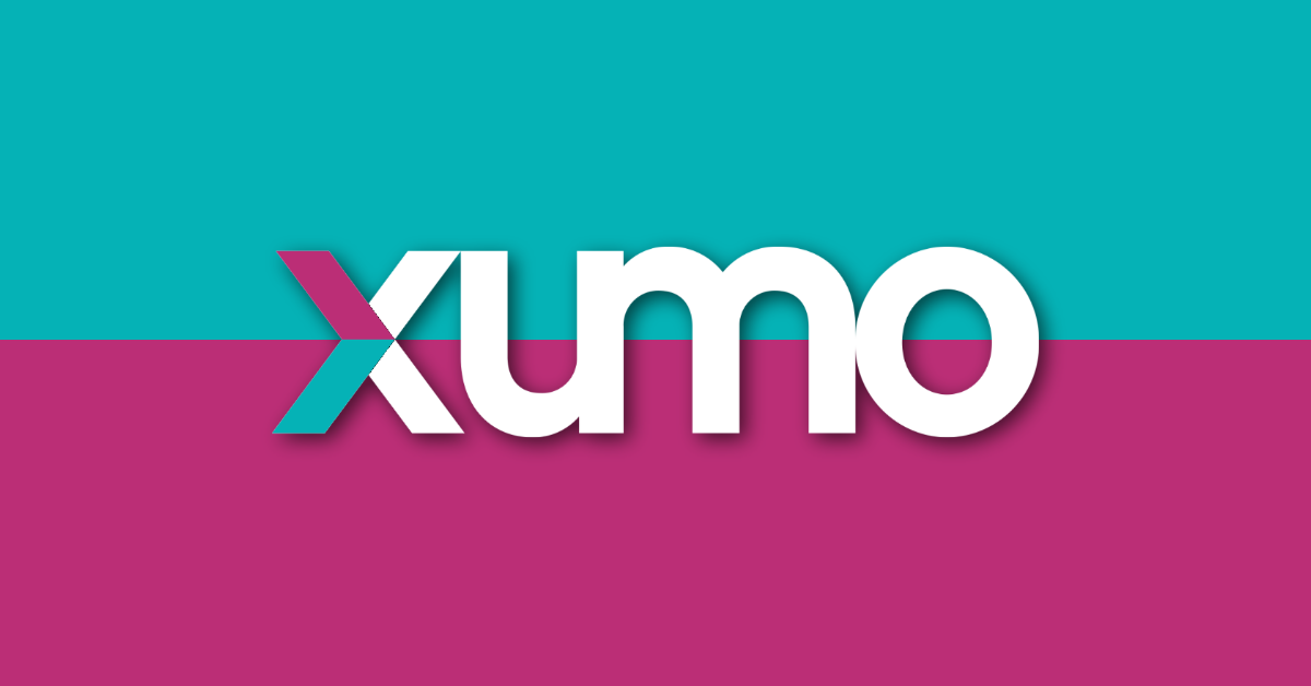 The logo of Comcast and Charter's joint venture Xumo. (Courtesy logo, Graphic designed by The Desk)