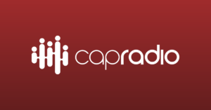 The logo of Sacramento public radio station KXPR, better known as CapRadio. (Courtesy logo, Graphic by The Desk)