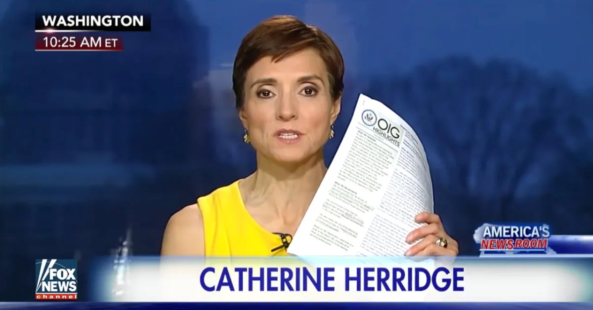 Former Fox News journalist Catherine Herridge. (Still frame via Fox News broadcast)