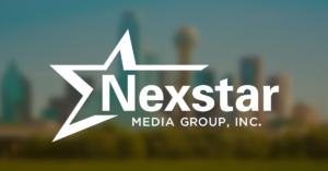 The corporate logo of television broadcaster Nexstar Media Group. (Graphic by The Desk)