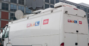 A electronic newsgathering van used by German broadcaster RTL. (Photo by Matti Blume via Wikimedia Commons)