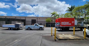 Emergency response crews from Verizon at a community shelter in Maui. (Courtesy photo)