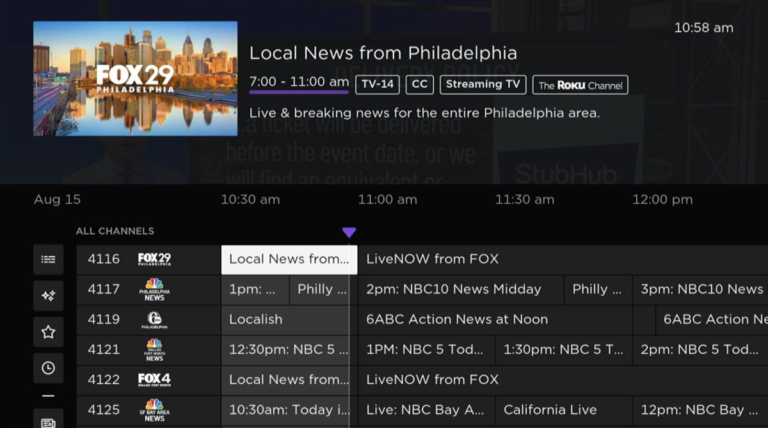 Roku Channel starts offering local news from CBS, Fox stations
