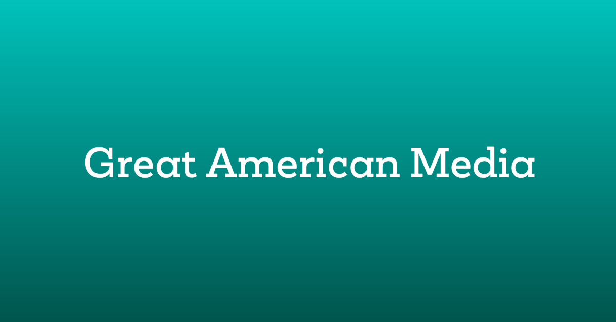 The logo of Great American Media. (Courtesy logo; Graphic designed by The Desk)