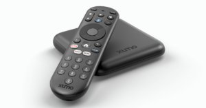 The Xumo Stream Box includes a voice-powered remote control with full number pad. (Courtesy photo)