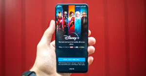 The Disney Plus streaming app on a smartphone. (Photo by Mika Baumeister via Unsplash)