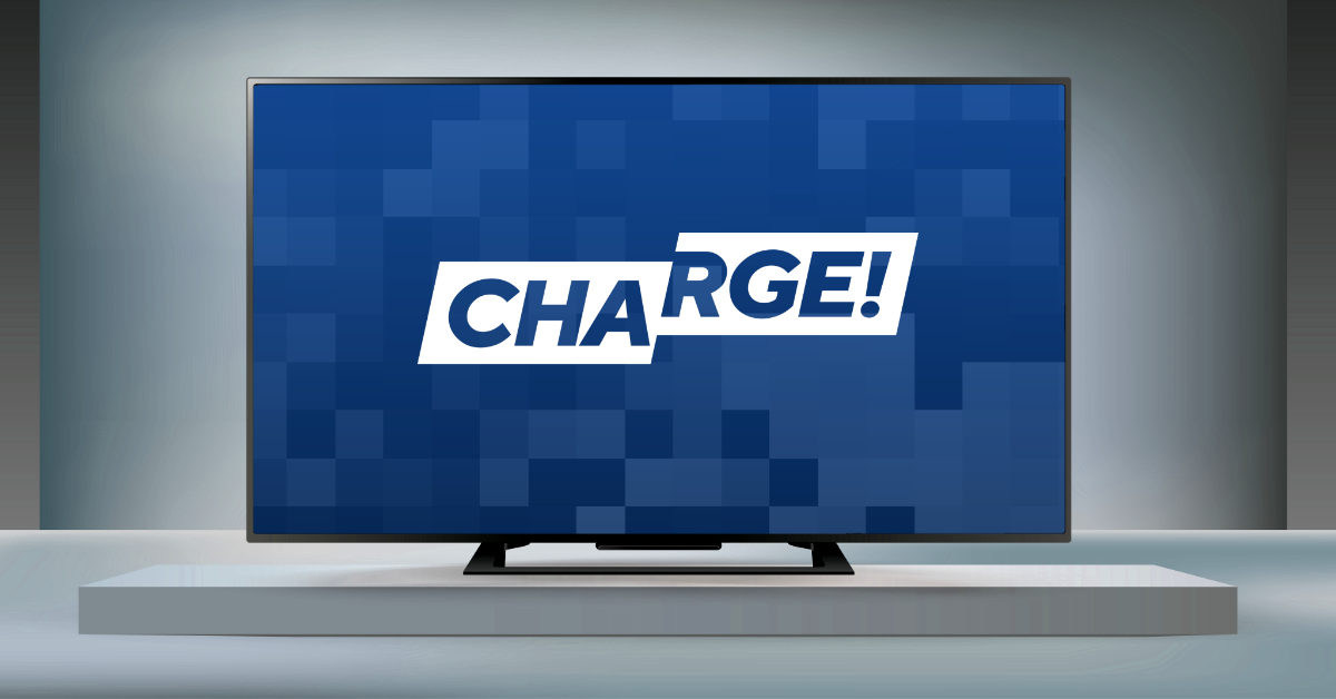 The logo of Sinclair Broadcast Group's digital network Charge. (Graphic by The Desk)