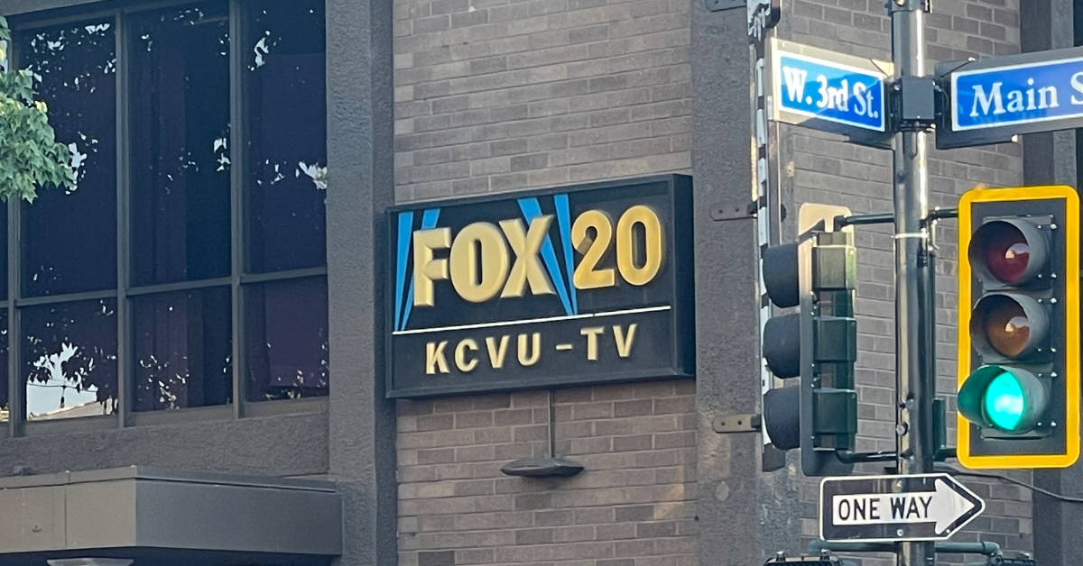 The Chico-area studios of Sinclair-owned Fox affiliate KCVU Channel 20. (Photo by Matthew Keys for The Desk)