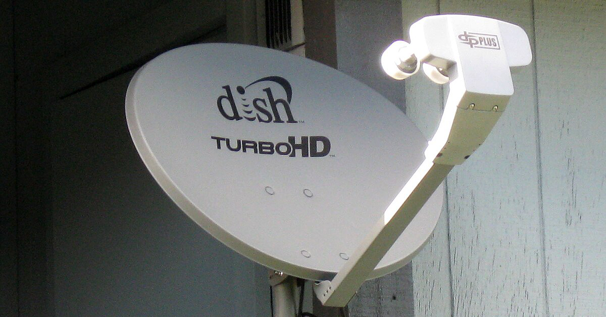 A satellite antenna used by Dish Network. (Photo by Ryan Finnie via Wikimedia Commons)
