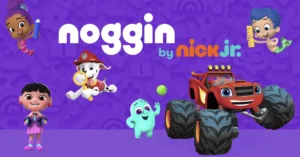 A still frame from a promotional video for the streaming service Noggin. (Image courtesy Paramount Global, Graphic by The Desk)