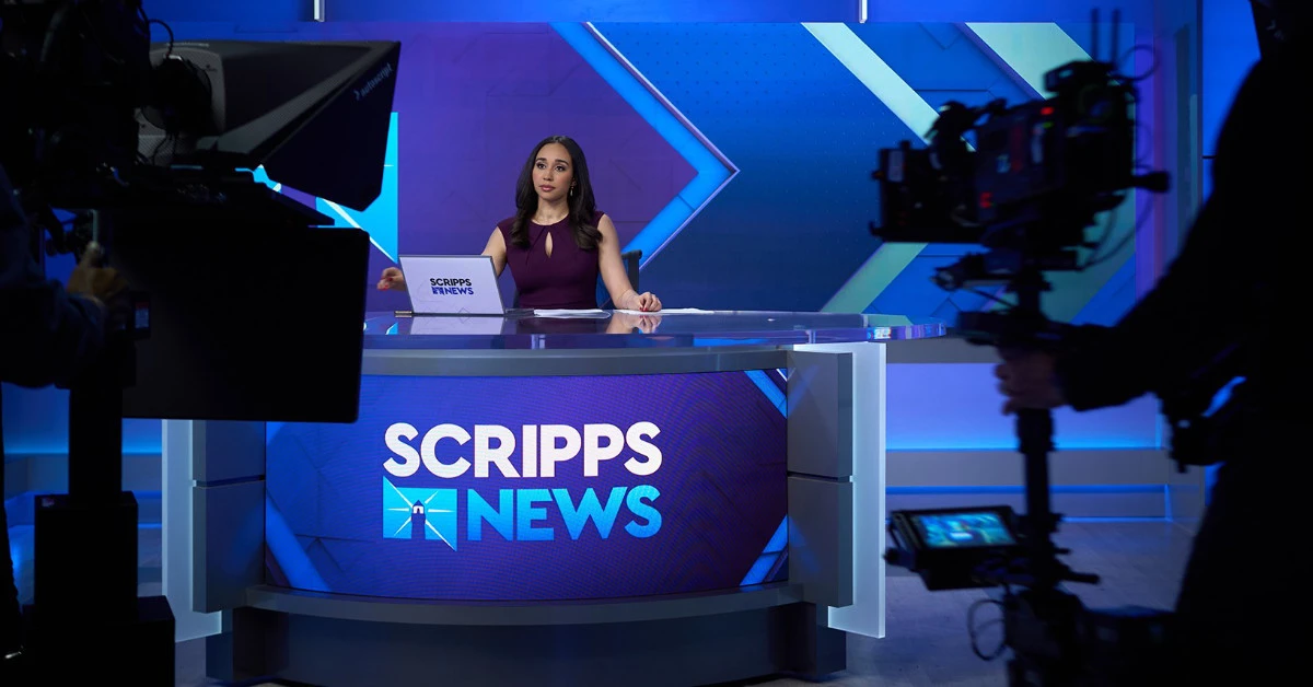 Promotional graphics for Scripps News. (Photo courtesy of EW Scripps, graphic by The Desk)