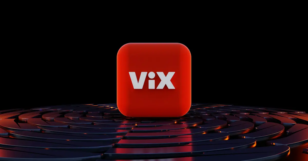 The logo of streaming service Vix. (Stock image)